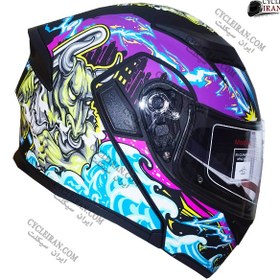 تصویر کلاه کاسکت فک متحرک DA1 مدل ۱۰۱ 