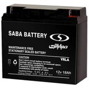 تصویر باتری 12 ولت 18 آمپر صبا باتری مدل 12V-18Ah سلد اسیدمدل 1 
