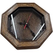 تصویر ساعت دیواری چوبی 