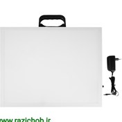 تصویر میز نور A3 مجهز به دیمر(گردویی) Light table