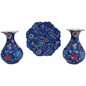 تصویر گلدان و بشقاب میناکاری کد GD876 