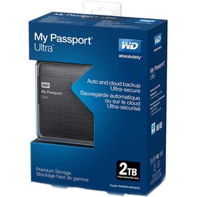 تصویر هارد اکسترنال 2 ترابایت آلترا وسترن هارد اکسترنال وسترن دیجیتال MyPassport-Ultra-2TB