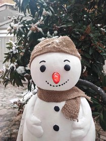 تصویر ماکت آدم برفی | دکوراسیون زمستانی شگفت‌انگیز Snowman Model | Unique Winter Decoration