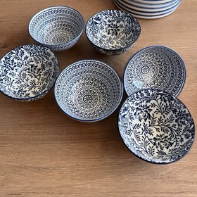 تصویر ست دنی هوم گل آبی 