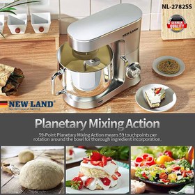 تصویر همزن صنعتی 8لیتری نیولند STAND MIXER NEWLAND NL2782