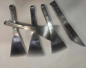 تصویر دفتین چهارمیخ اعلا استیل ساده سایزبزرگ daftincarpet