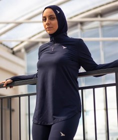 تصویر ست ورزشی زنانه سرمه ایی لارج TULUA Tulua sports set womens