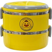 تصویر ظرف غذا دو طبقه طرح جوجه 4177 