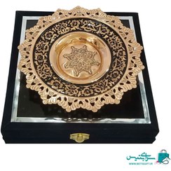 تصویر ست بشقاب 20 الماس تراش به همراه جعبه هدیه جیر 