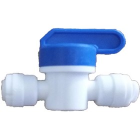 تصویر شیر بین راهی دستگاه تصفیه آب سایز ۱/۴ 