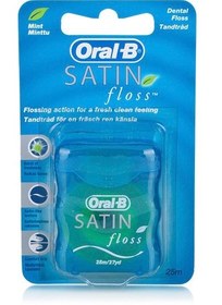 تصویر نخ دندان ساتین اورال بی oral-b 