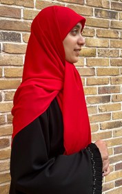 تصویر روسری ثنا قرمز 