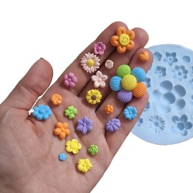 تصویر قالب سیلیکونی گل خمیری 