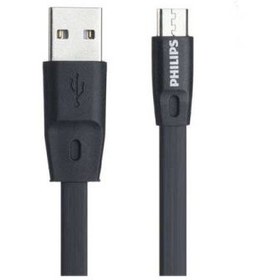 تصویر کابل تبدیل USB به Type-C فیلیپس مدل DLC2529 طول 1.8 متر PHILIPS DLC2529 USB-C CABLE 1.8M