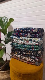 تصویر شال گل گلی بهار - سبز 