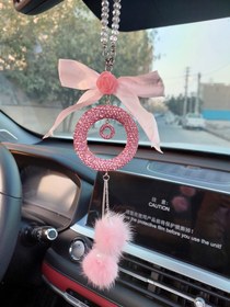 تصویر آویز آینه نگینی 