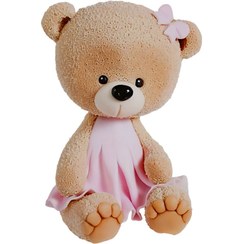 تصویر تاپر کیک خرس دخترانه - گوگولی ها 