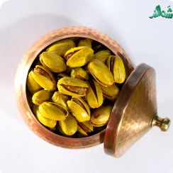 تصویر پسته اکبری دستچین زعفرانی 