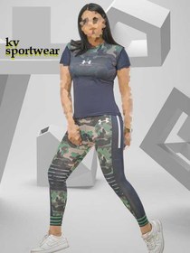 تصویر ست تیشرت شلوار ورزشی زنانه UNDER ARMOUR کد 0001 UNDER ARMOUR women's t-shirt set, code 0001