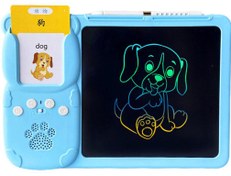 تصویر تخته دیجیتال آموزش نقاشی و نوشتن سخنگو Talking Flash Cards, Early Education Machine with LCD Writing Tablet for Toddlers 