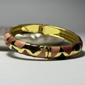 تصویر بنگل مینا کاری پهن - 3 Wide enamel bangle