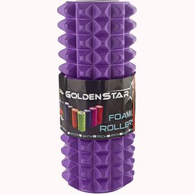 تصویر فوم رولر آجدار گلدن استار طول 33 سانتی متر مدل Golden Star Foam Rollers|بنفش 