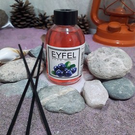 تصویر خوشبو کننده محیط ایفل 120 میل رایحه بلوبری | Eyfel blueberry reed diffuser 