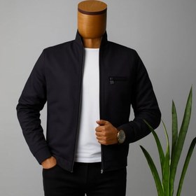 تصویر کاپشن 2 روی زمستانه مردانه رنگ مشکی و خردلی طرح اسپرت کد9993 