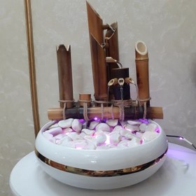 تصویر آبنما رومیزی دکوری بامبو مدل درنا 