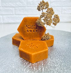 تصویر صابون گل انار pomegranate soap