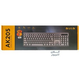 تصویر کیبورد AULA AK205 AULA AK205 USB Wired Keyboard