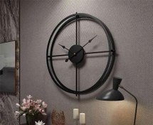 تصویر ساعت دیواری ارغوان کد 109H باموتور تایوانی آرام گرد 