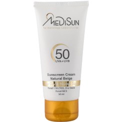 تصویر کرم ضد آفتاب رنگی مدیسان مناسب برای پوست های معمولی و خشک با SPF50 SPF50 For Dry & Normal Skin Tinted Sunscreen Cream