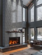 تصویر کاشی مترویی استون وال سرامیتو 7.5 در 30 پرسلان براق 