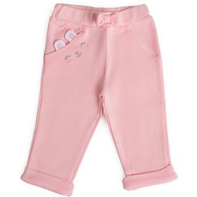 تصویر شلوار صورتی نوزادی دخترانه طرح لاولی نیلی Nili Lovely Nili Lovely Baby Girl Pink Pants