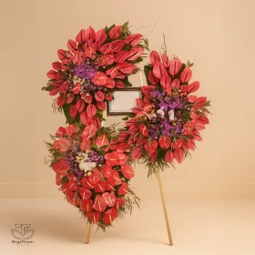 تصویر تاج گل سه طبقه کد 3575 