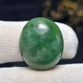 تصویر نگین سنگ طبیعی یشم معدنی کد 37355 