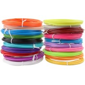 تصویر فیلامنت قلم طراحی abs بسته 10 رنگ 5 متری قطر 1.75mm 