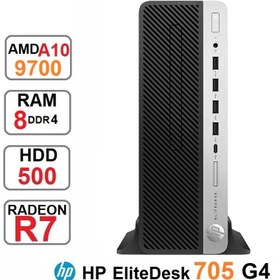 تصویر مینی کیس HP EliteDesk 705 G4 SFF A10-9700 استوک HP EliteDesk 705 G4 SFF A10-9700