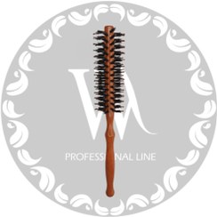 تصویر برس گرد چوبی ریز مو پرلون دومو 