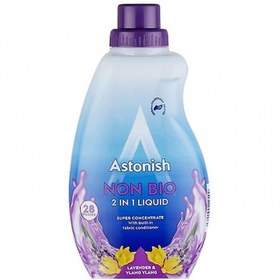 تصویر مایع لباسشویی لکه بر و نرم کننده لباس استونیش Astonish 28 بار مصرف حجم 840 میل 