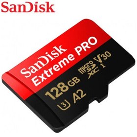 تصویر کارت حافظه میکرو اس دی سن دیسک مدل اکستریم پرو با ظرفیت 128 گیگابایت SanDisk Extreme Pro 128GB 200MB/s microSDXC UHS-I