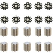 تصویر پی سی بی و هیت سینک مدل 1w مجموعه 10 عددی 