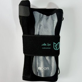 تصویر مچ شست بند دوطرفه نئوپرنی بنددار پرسور فری سایز کد 210820 آدور Reversible neoprene thumb wrist support freesize Ador