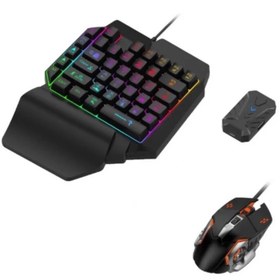 تصویر ست کیبورد و موس و پایه و تبدیل گیمینگ Confiavel Mix LITE Confiavel Mix LITE 4 in 1 Mobile Game Combo Pack