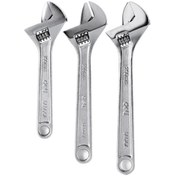 تصویر آچار فرانسه دلی مدل DL006A-3 مجموعه 3 عددی 