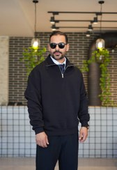 تصویر دورس نیم‌زیپ VAMOS ترک داخل کرک - مشکی / XL 