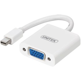 تصویر تبدیل Mini DisplayPort به VGA یونیتک مدل Y-6327WH 