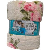 تصویر پتو مسافرتی یکنفره گلدار تیسا مدل لایف (کرم) کد P1T49221 