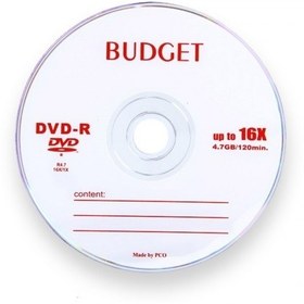 تصویر دی وی دی خام باجت مدل DVD-R Budget